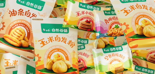 白象自然谷语面粉包装设计 bai brand 食品包装